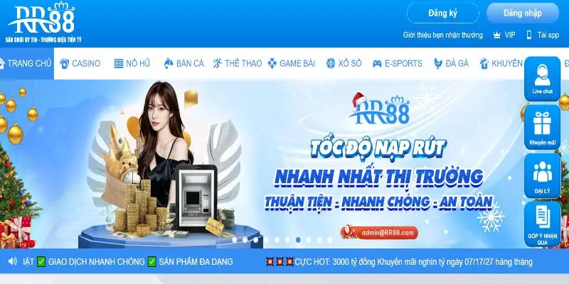 Lỗi khi đăng nhập RR88